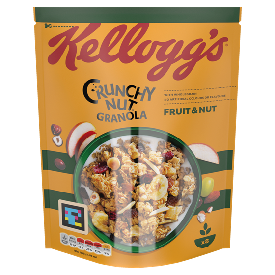 KELLOGGS CRUNCHY NUT GRANOLA FRUIT N NUT 6X380G