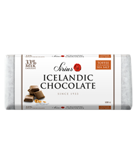 SIRIUS 33%  WITH TOFFEE AND ICELANDIC SEA SALT 100G